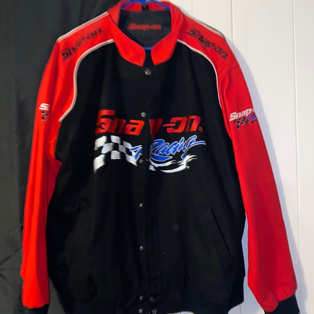 Snap on racing jacket, new without tags, size XL